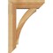 Ekena Millwork Thorton Slat Rough Sawn Bracket w/ Offset Brace, Western Red Cedar, 6"W x 18"D x 26"H BKT0604X18X26THR06RWR - alternate 2